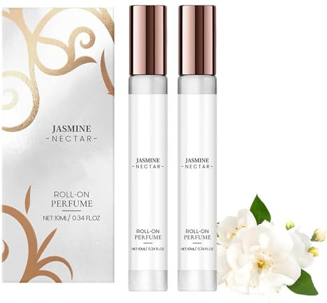 Jasmine Perfume for Women -Floral Fragrance Natural Perfume,Perfume Body Spray,Long-Lasting Light Fragrance Mist for Hair and Skin Care (2PCS)