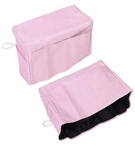 Sewroro 2 Pezzi Copertura Antipolverper Macchine da Cucire con e Protettiva per Macchine da Cucire Domestiche e Accessori Colore Rosa