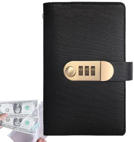 Générique Carnet Défi Économies | Livre d Épargne avec Verrou à Mot de Passe,Organisateur Budget Portefeuille Pages Pour Voyage Objectif Études Déplacements Professionnels