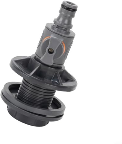 Lapiglo Conector rápido de agua 3/4 para válvula de tanque con interruptor, ajuste de plástico grueso, conexiones seguras a prueba de fugas en sistemas residenciales y comerciales