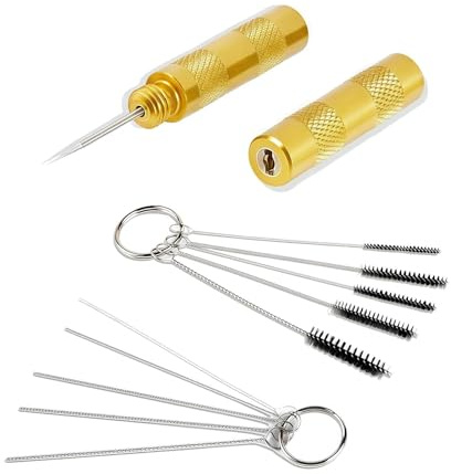ABEST 3 set Airbrush spray rengöring reparationsverktygssats rostfritt stål nålborstset