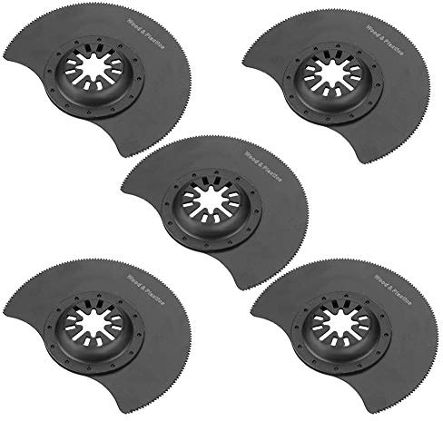 5 PZ Circolare Lame Oscillante Set Legno/Metallo Lame Multi Tool Accessori Set per Riparazione Taglio Rettifica