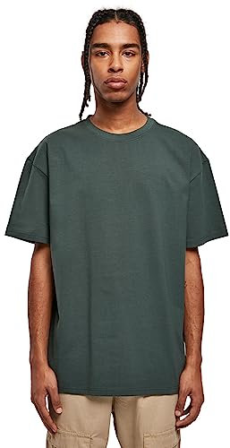Urban Classics Thé épais surdimensionné T-Shirt, Vert Bouteille, L Homme