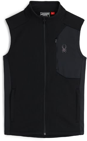 Spyder Herren Bandit Fleece-Pullover mit durchgehendem Reißverschluss, Schwarz, X-Large