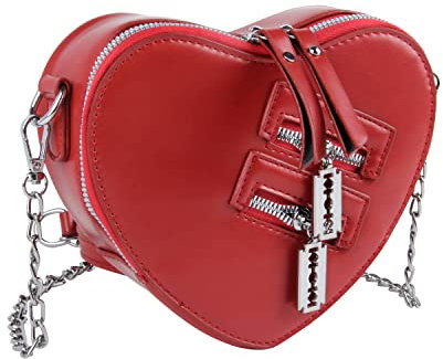 LHHMZ Frauen Herz geformte Schulter Handtasche Süße Umhängetasche Damen Geldbörse und Clutch Abendtasche
