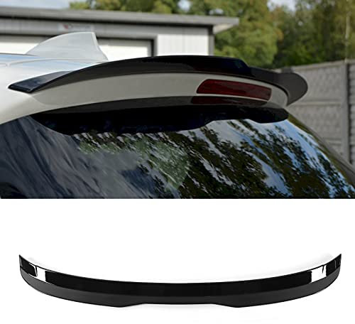 Spoiler Posteriore Nero Lucido ABS per Auto - Ala di Coda Modifica Sostituzione per Serie 1 F20 2011-2019