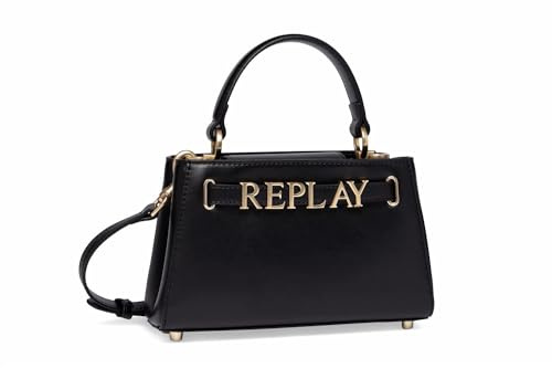 Replay Damen Handtasche Klein, Schwarz (Black 098), Onesize