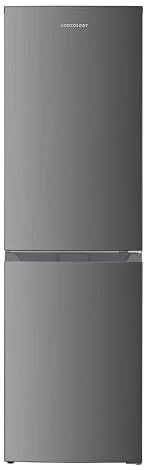 Cookology CFF2475050IX Freestanding 50/50 Fridge Freezer in Inox - 247 Litre Capacity - Static Cooling - Frost Free - Adjustable Temperature Control & Legs - Reversible Doors - 4 Star Rating