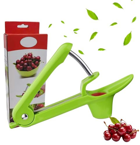 Snocciolatore Ciliegie, Acciaio Inox Snocciolatore Ciliegie, Snocciolatore di Ciliegie, Denocciolatore Per Ciliegie, Snocciolatore Ciliegie e Olive per Preparare Marmellata di Ciliegie (M2)