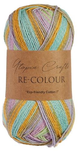 Utopia Crafts Re-Colour Knitting & Crochet Yarn 100g (Fresh Blooms)