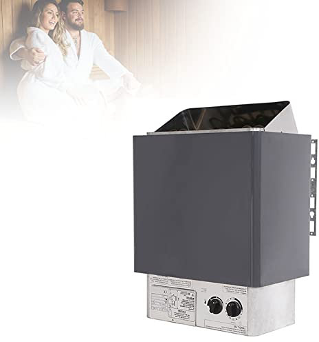 HQYMXYGEUR 220V Electric Sauna Oven Wet and Dry Sauna Electric Oven,Electric Sauna Oven,Sauna Heater,Stainless Steel Sauna Oven for Home Hotel Sauna Room Spa etc(9kw)