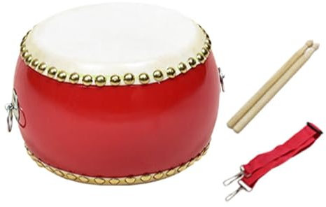 JISADER Holztrommelspielzeugkinder Lernen Drumsticks Kindertrommel Set für Kleinkinder