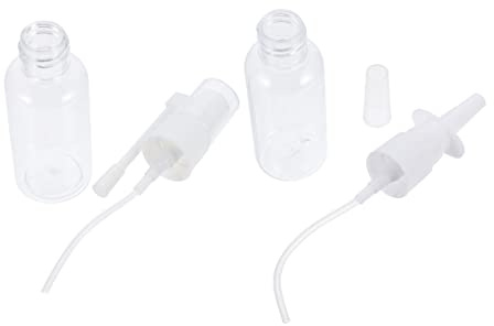 BATHVEVE Lot De 2 Outils De Rinçage Nasal Pour Bébé, Pulvérisateurs 30 Ml En Plastique Pet, Nettoyeurs De Nez Portables, Spray Direct Et Bec Éléphant, Hygiène Nasale Sécurisée
