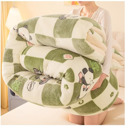RCGNR Trapunta Invernale in Velluto di Agnello, Calda Coperta in Cashmere con Nucleo Trapuntato Invernale, Coperta Matrimoniale Singola Doppia Cashmere C, 150x200cm/3.5kg
