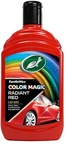 Turtle Wax 52711 Color Magic Car Polish Cuidado de la Pintura Rojo 500 ml – Restaura el color y el brillo