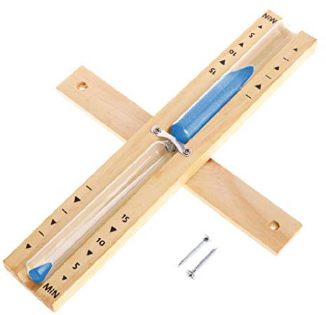 GUMEI Sauna en Bois sablier Mural Rotatif 15 Minutes Horloge de sablier minuterie