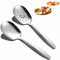 Cuchara de servir de mesa,Paquete de 2 cuchara grande para servir,Cchara grande y ranurada cucara de servir de acero inoxidable,Cucara para servir buffet para fiestas en casa,Hoteles y fiestas.