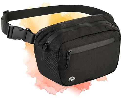 Backpacker's Journey 2in1 Bauchtasche und Geldgürtel – Diebstahlsichere & Flache Bauchtasche Reise (90g), Wasserabweisend – Geldgürtel für Reisen, Ultra-Leicht & Kompakt Unter Kleidung