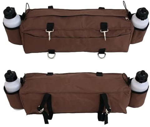 Generisch Cantle Bag - mit Zwei Trinkflaschen - BRAUN