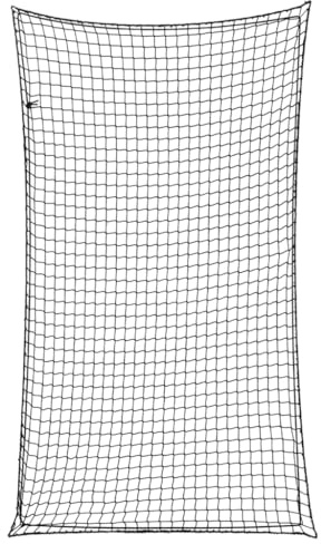 vidaXL Filet pour remorque avec Corde élastique Noir 3,5x2 m PP, Filet de Chargement, Filet de Chargement pour remorque, Couverture de remorque en Maille
