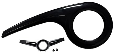 Ronyme Protettore di Copertura della Protezione della Catena di Bici Portatile, Parte di Bicicletta Robusta Protettiva, Universale per Andare in Bicicletta, Nero