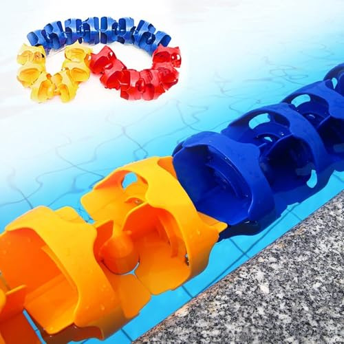 Kanduo Cuerda Flotante para Piscinas Cuerda de separación de Piscinas, Cuerda de flotación de Seguridad de Piscinas, línea de Carril de natación en Forma de Arco(Nylon Rope,8m/26.3ft)