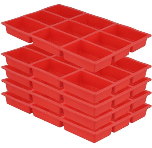YUENPUN 5 mini moldes de silicona antiadherentes para hornear con 9 cavidades para mini pasteles, pan, pan de carne, pan de maíz, 31 x 21 x 3 cm