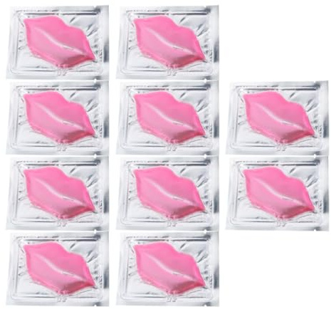 TOYANDONA Mascarilla 15 Almohadillas Labial Hidratante de Colágeno y Exfoliante Presa Rosa Efecto Lifting para Labios y Uso Diario para Cuidado de Labios
