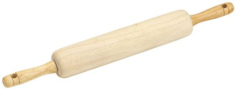 GoodCook Classic Wooden Rolling Pin with Easy Roll Bearings