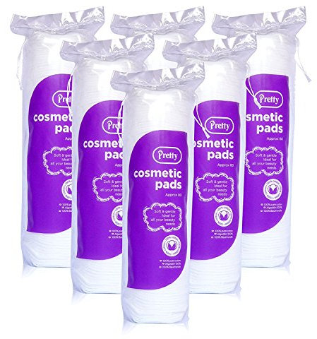 480 Cosmetic Smooth 100% PURE COTTON Wool Pads Discs Face Nails Make up Manicure