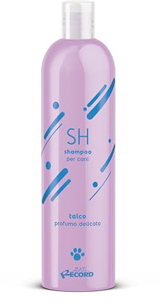 Record - Shampooing pour Chiens et Chats. Rétablit l'équilibre Naturel de la Peau et du Pelage grâce à Un Effet Antistatique et à Un Nettoyage en Profondeur | Talc, 250 ML