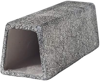 OMEM Reptilienversteck aus Keramik, kleine Reptilienhäuser und Höhlen, Lebensraumdekoration, Reptilienbedarf (M)