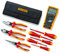 Echteffektiv-Multimeter Fluke 179 + Starter-Kit mit Handwerkzeugen (5 isolierte Schraubendreher und 3 isolierte Zangen und Wickeltasche)