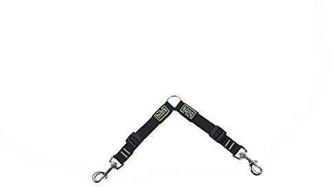 bub's Correa Doble para Perro, extensión Doble para pasear Dos Perros (Pequeño, Negro)