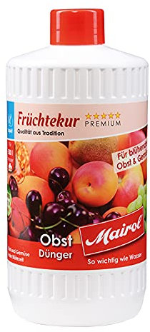 Eva Shop® Mairol Premium Obstdünger Blütenwunder Liquid Obst Universal-Dünger für alle Obstgehölze - Erhöht die Anzahl der Blütenknospen 1000ml