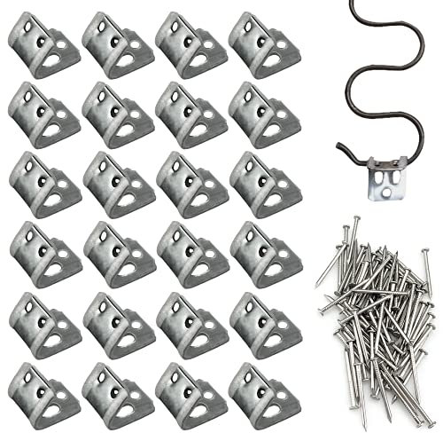 24 Pezzi Di Morsetti a Molla In Gomma a Cinque Fori,Morsetto a Molla Per Divano,Clip Di Fissaggio a Molla,Morsetti Di Ricambio Per Divano Con 72 Pezzi Di Chiodi In Ferro (Argento)
