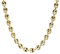 WEIYIing Einfache Goldfarbe Bohnenkette Halskette Klassische Mode Männer und Frauen Casual Hip-Hop Party Schmuck,Gold