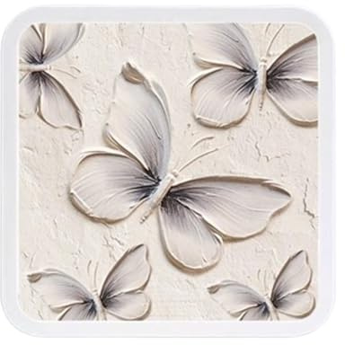 Badezimmer-Wandgemälde, Kleidung, Wandschrank, Zusammenklappbare Aufbewahrungsbox, Wasserdicht, Schmetterlingsgemälde, Wandgemälde, Versteckter Aufbewahrungsschrank, Wandmontage Großer Kapazität,E