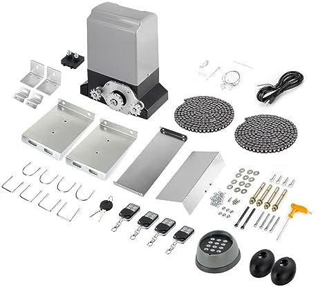 Operadores de portones eléctricos Abridor de puerta corredera eléctrico automático, Kit de abridor de puerta, Motor de CA, Kit de operador de puerta, Control remoto por aplicación para casas particula