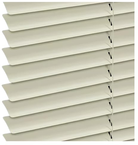 Persianas Venecianas De Aluminio Persianas Horizontales De Interior, Privacidad Aislamiento Térmico Stores Para Ventana, Instalación De Perforación, Tamaños Personalizables(Beige,Ancho 150 x alto 180