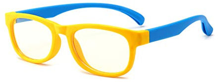 Tofox Kinder Brillen Ohne Stärke Brillenfassung Blaulichtfilter Schutzbrille Bildschirmbrille Gamingbrille Computerbrille