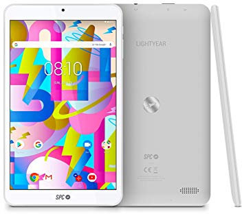 SPC Lightyear - Tablet android con pantalla IPS de 8 pulgadas, memoria interna 32GB, RAM 3GB, WiFi y Bluetooth – Color Blanca