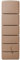 4rain Slim Regentonne 330 Liter Taupe - Wandtank, Wassertank, Fass, Regenfass, Wasserbehälter, Regenwassertonne, Wasserfass, Wassertonne, Wassertonnen für Garten, Regenwassertank