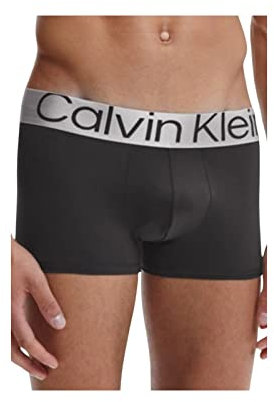Calvin Klein Boxers Taille Basse Lot de 3 Homme avec Stretch, Noir (Black), L