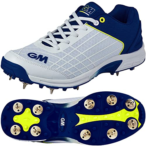 Gunn & Moore Unisexe-Jeunes Piquet Original Chaussures de Cricket, Bleu, 5 UK / 38 EU