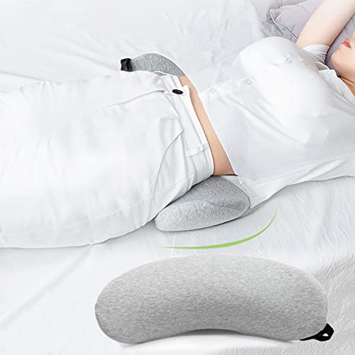 IBLUELOVER Cuscino di supporto lombare Cuscino per vita per dormire Cuscino lombare in memory foam Cuscino a cuneo per lombare, dolore alla colonna vertebrale, sollievo dal dolore sciatico per letto,
