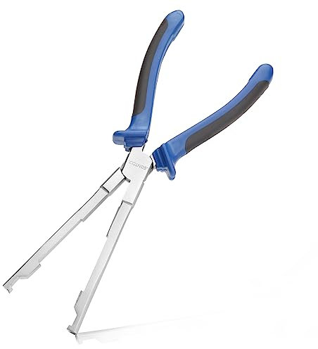 LEONTOOL Straight Jaw Glow Plug Pliers 9-Inch Removal Tool with TPR Handle Socket Pliers Connector Remover Auto Repair Tool for Diesel Engines