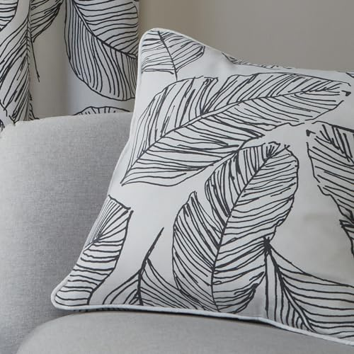 Fusion - Matteo - 100% Cotton Cushion Cover - 43 x 43cm in Black