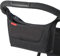 Kinderwagen Organizer, Universal mit Isoliertem Becherhalter, Schultergurt, Reißverschluss-Tasche und Großer Stauraum für Windeln und Handys – Praktische Kinderwagen Tasche, Schwarz (B-Schwarz)