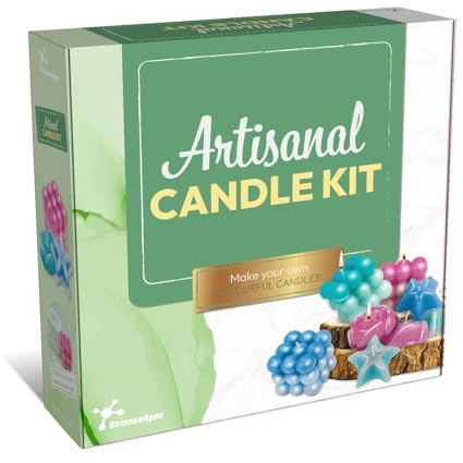 Science4you Artisanal Candle Making Kit for Adults - Make Your Own 3 Different Scented Candles with This Craft Kits for Adults UK, A Craft Gifts for Women & Mans who Love Handicrafts